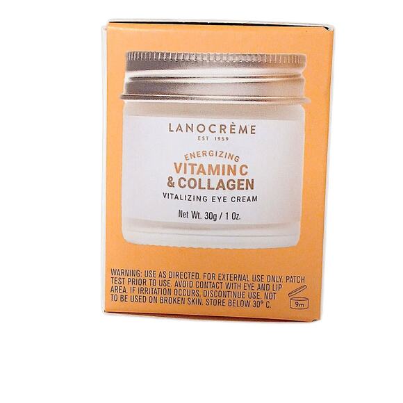 New Zealand Lanocreme Energizing Vitamin C Collagen EYE Cream Sealed 1 oz. - Picture 3 of 6